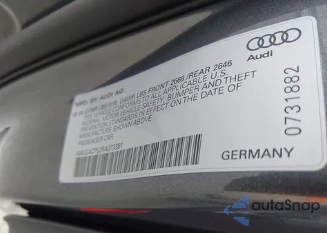 2024 Audi S5 Sportback Premium Plus Tfsi Quattro Tiptronic from USA, damaged, VIN WAUC4CF52RA073381